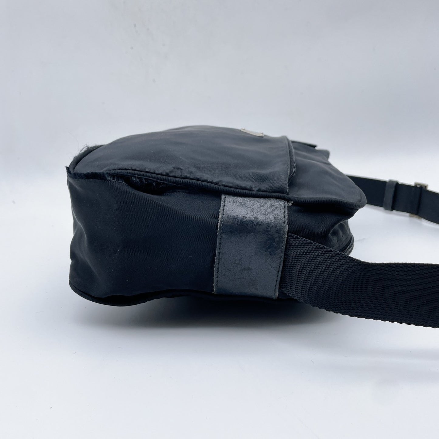 PRADA Nylon Triangle Logo Black Camera Bag Shoulder Bag