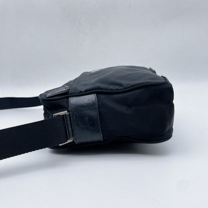 PRADA Nylon Triangle Logo Black Camera Bag Shoulder Bag