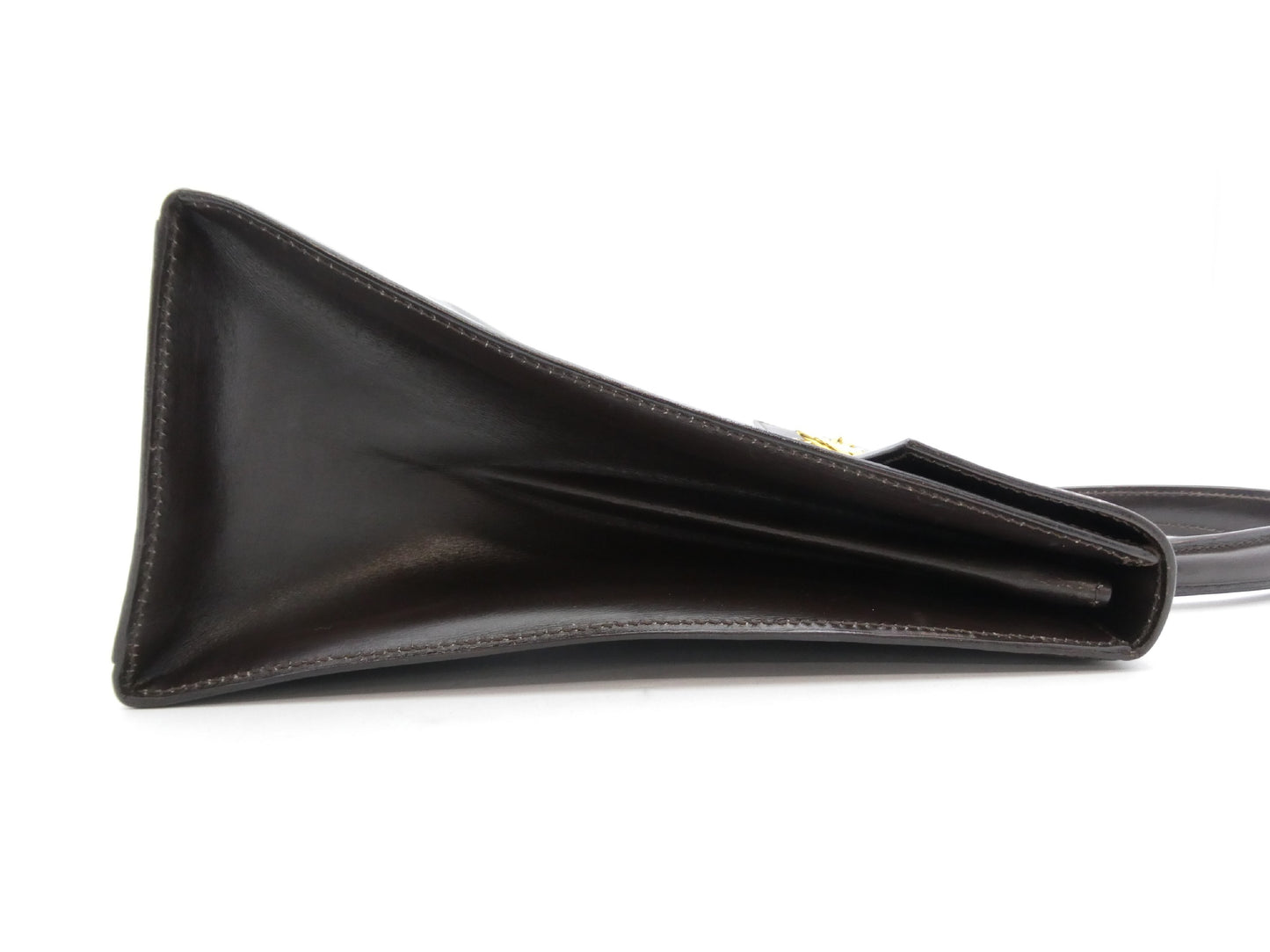 CELINE Logo Hardware Leather Handbag