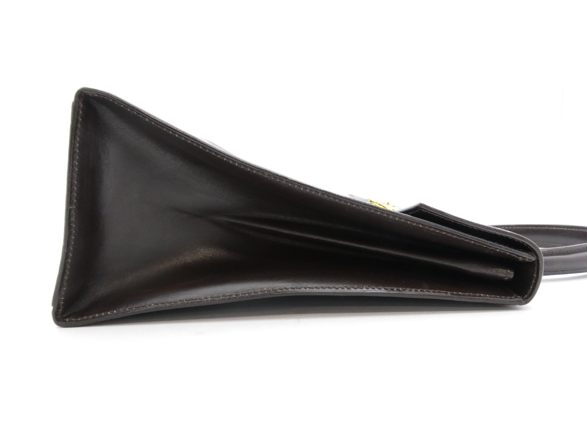 CELINE Logo Hardware Leather Handbag