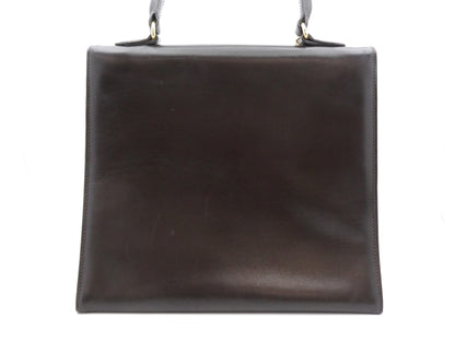 CELINE Logo Hardware Leather Handbag