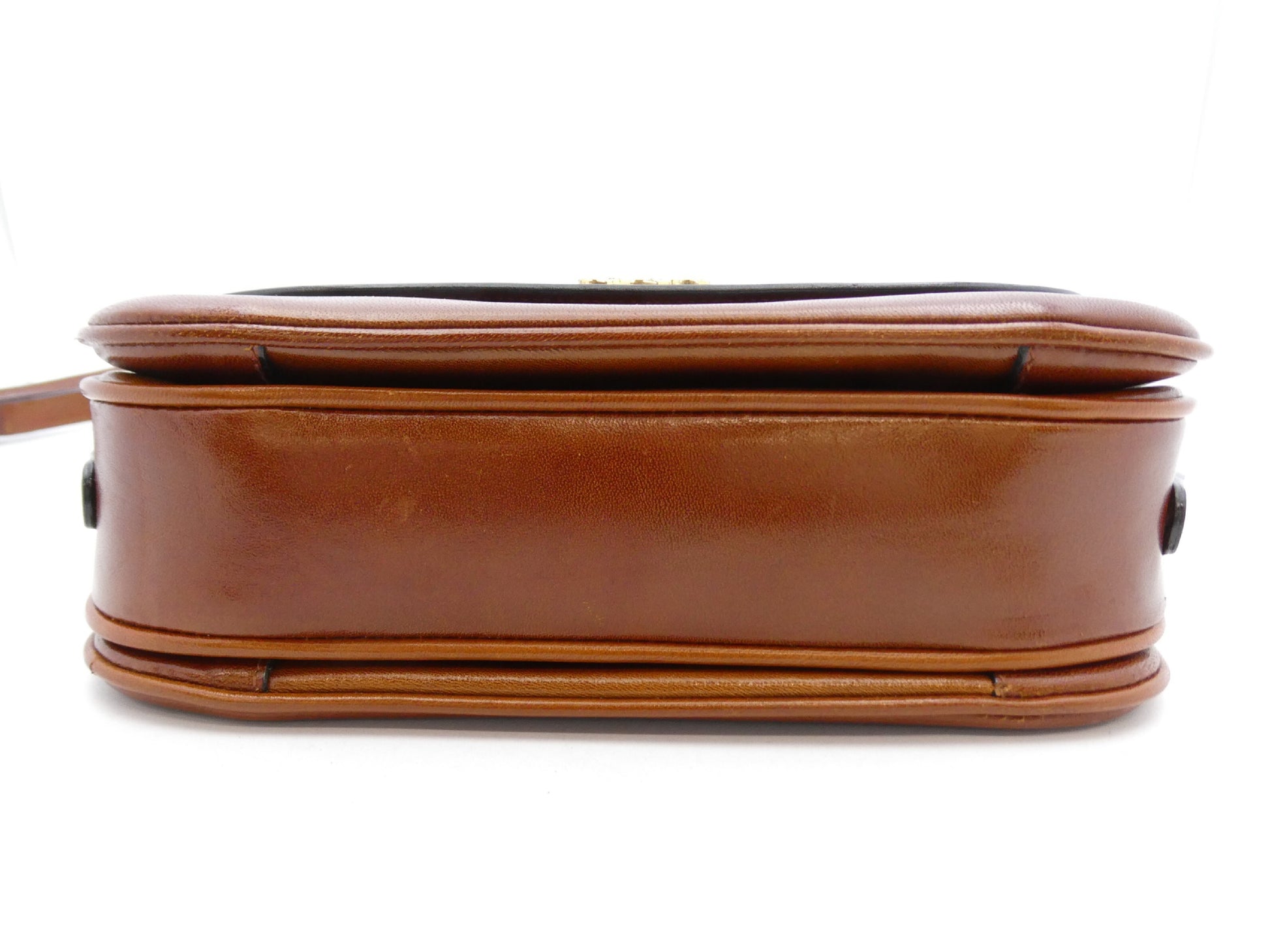 CELINE Triomphe Leather Shoulder Bag