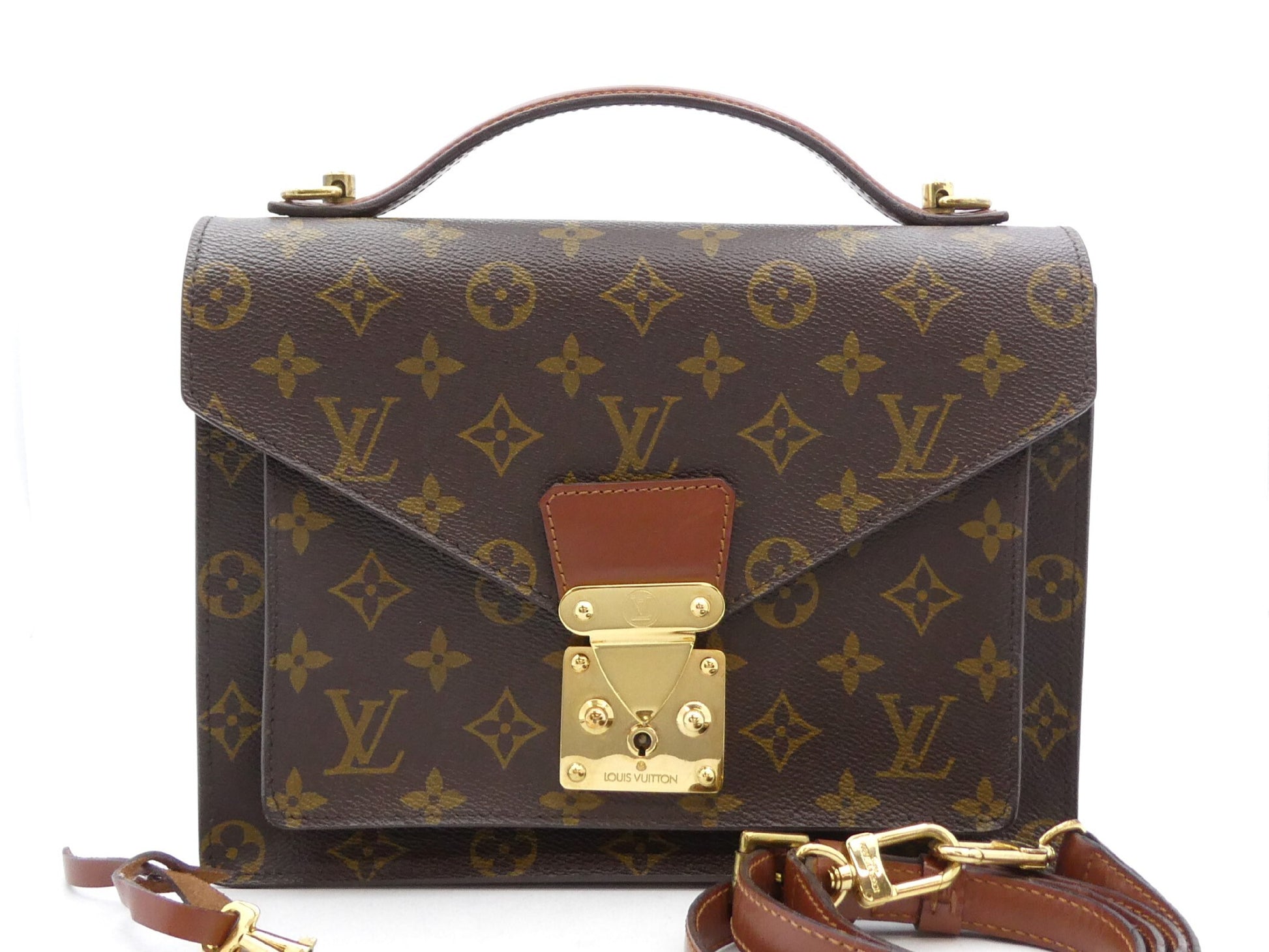 LOUIS VUITTON Monogram Monceau 2WAY Handbag