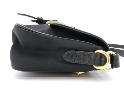 PRADA Logo Nylon Saffiano Shoulder Bag