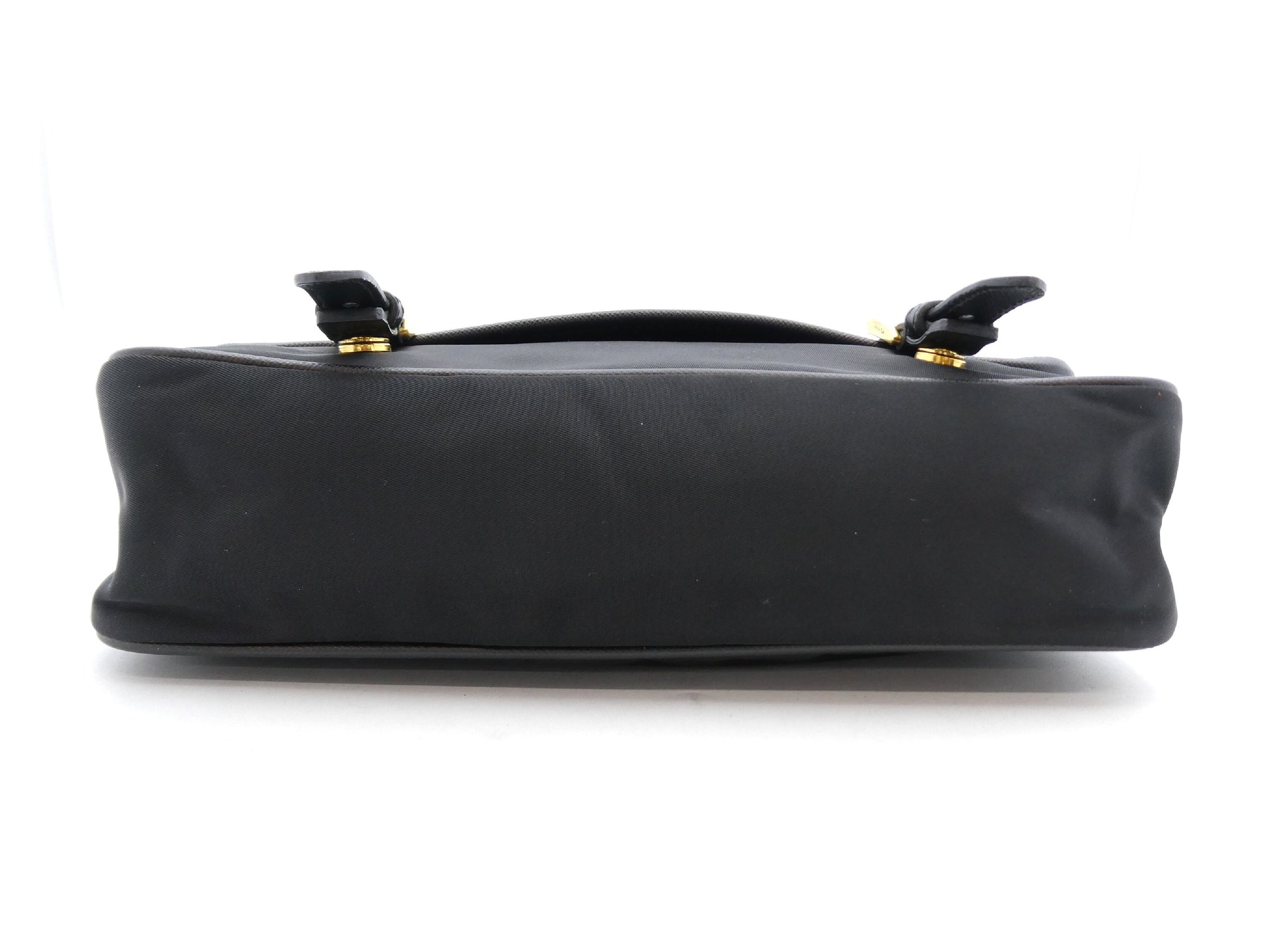 PRADA Logo Nylon Saffiano Shoulder Bag