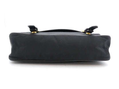 PRADA Logo Nylon Saffiano Shoulder Bag