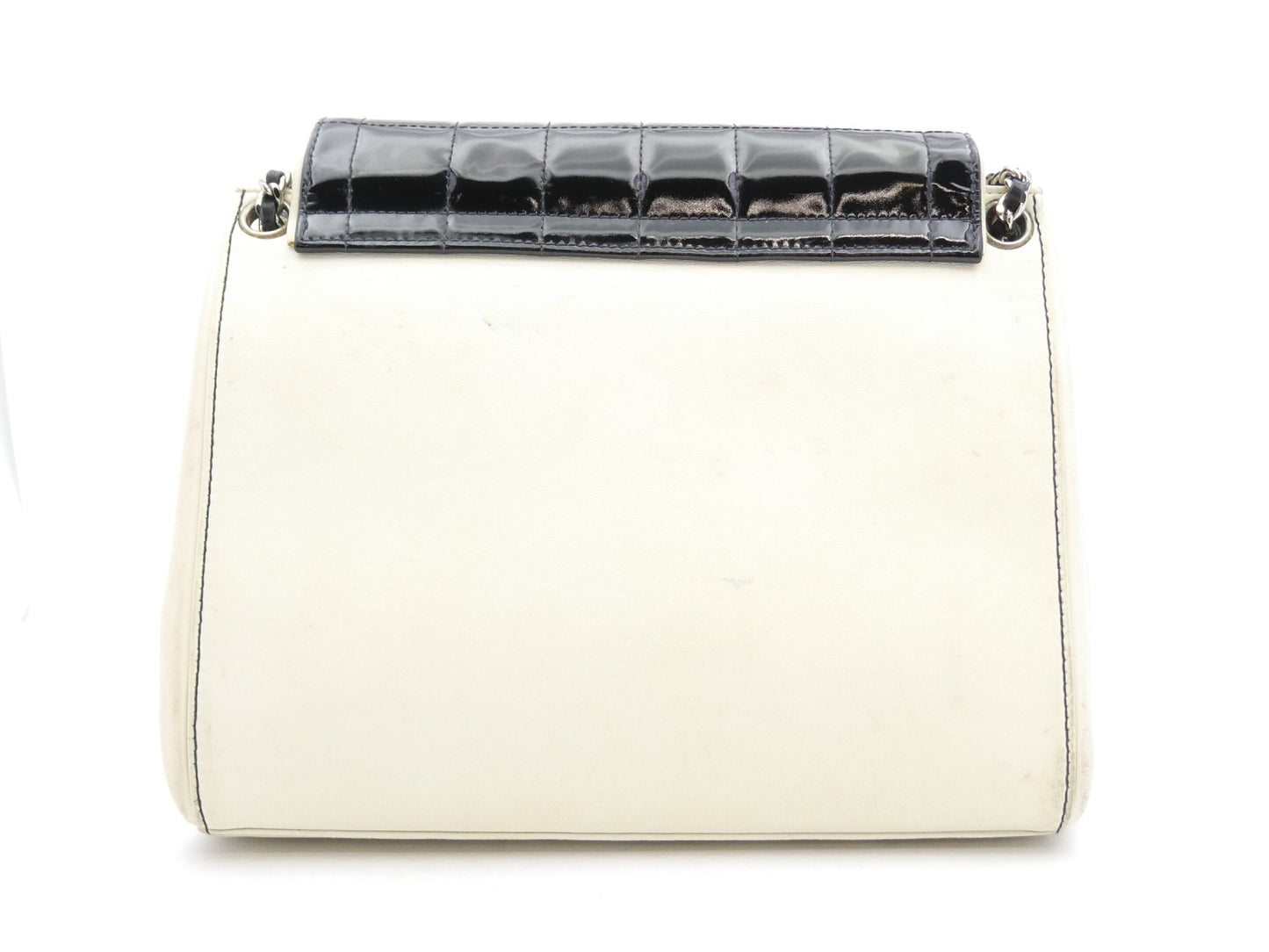 CHANEL Chocolate Bar 2.55 Enamel Chain Shoulder Bag