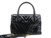 CHANEL V-Stitch Enamel 2WAY Handbag