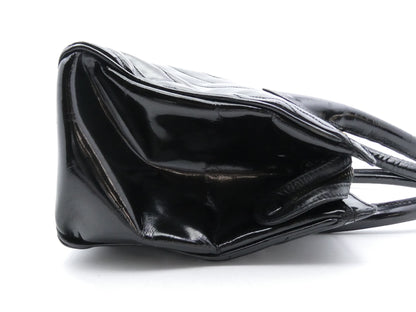 CHANEL V-Stitch Enamel 2WAY Handbag