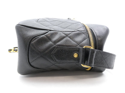 CHANEL Matlasse Caviar Skin Cocomark Chain Shoulder Bag