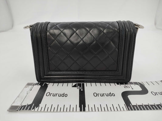 CHANEL BOY 2012 Metiers d'Art Collection Aye Leather Shoulder Bag