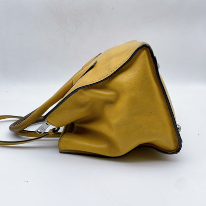 PRADA Triangle Logo Leather with White Tag 2WAY Shoulder Bag Handbag