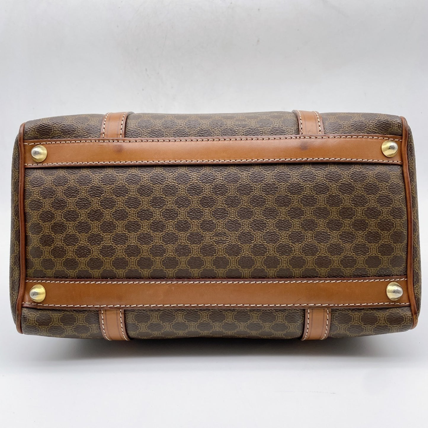 LOUIS VUITTON Celine PVC Macadam Mini Boston Bag Handbag