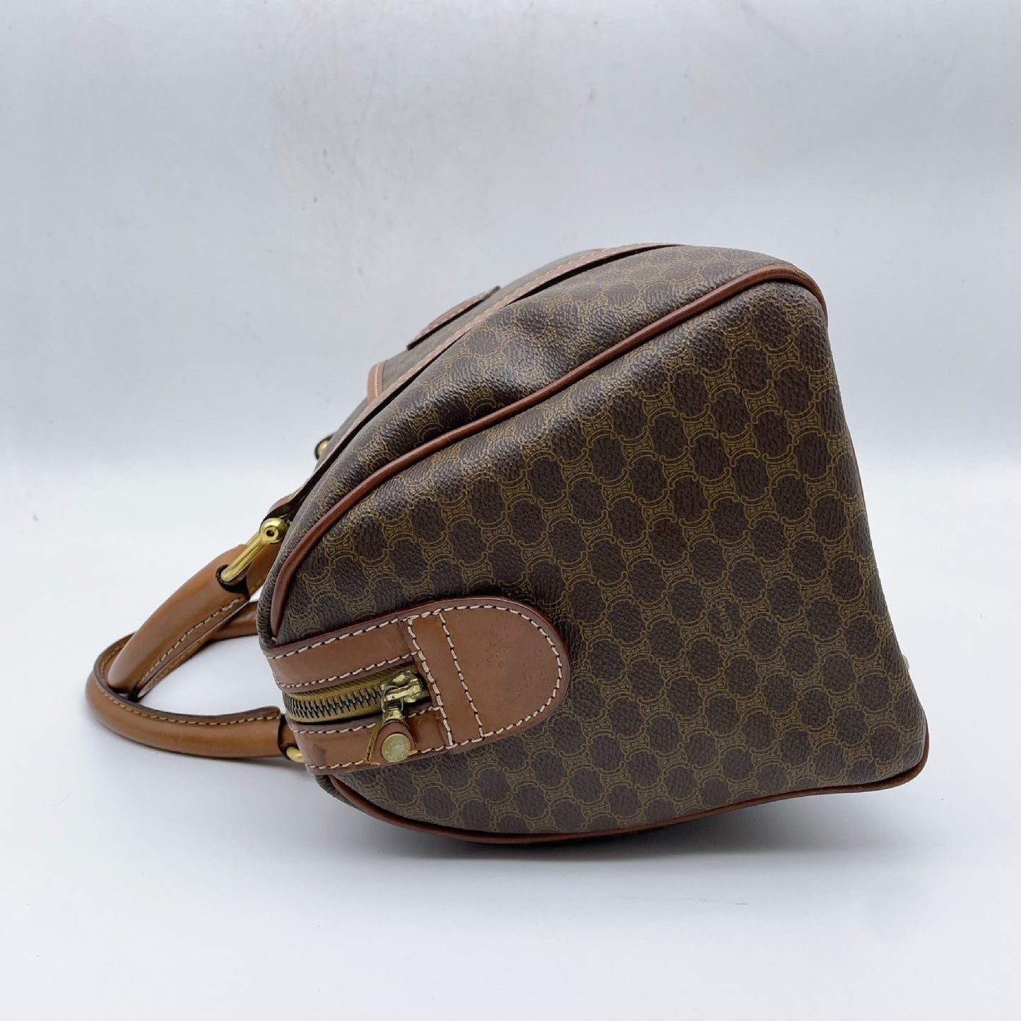 LOUIS VUITTON Celine PVC Macadam Mini Boston Bag Handbag