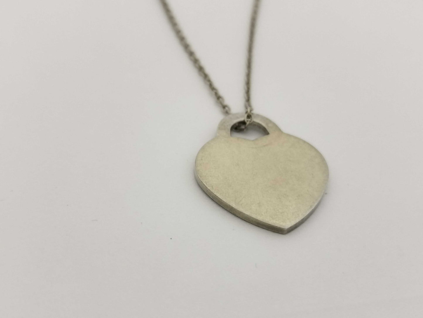 Tiffany&Co. Tiffany Return Toe Necklace Heart Tag SV925 3.8g Necklace