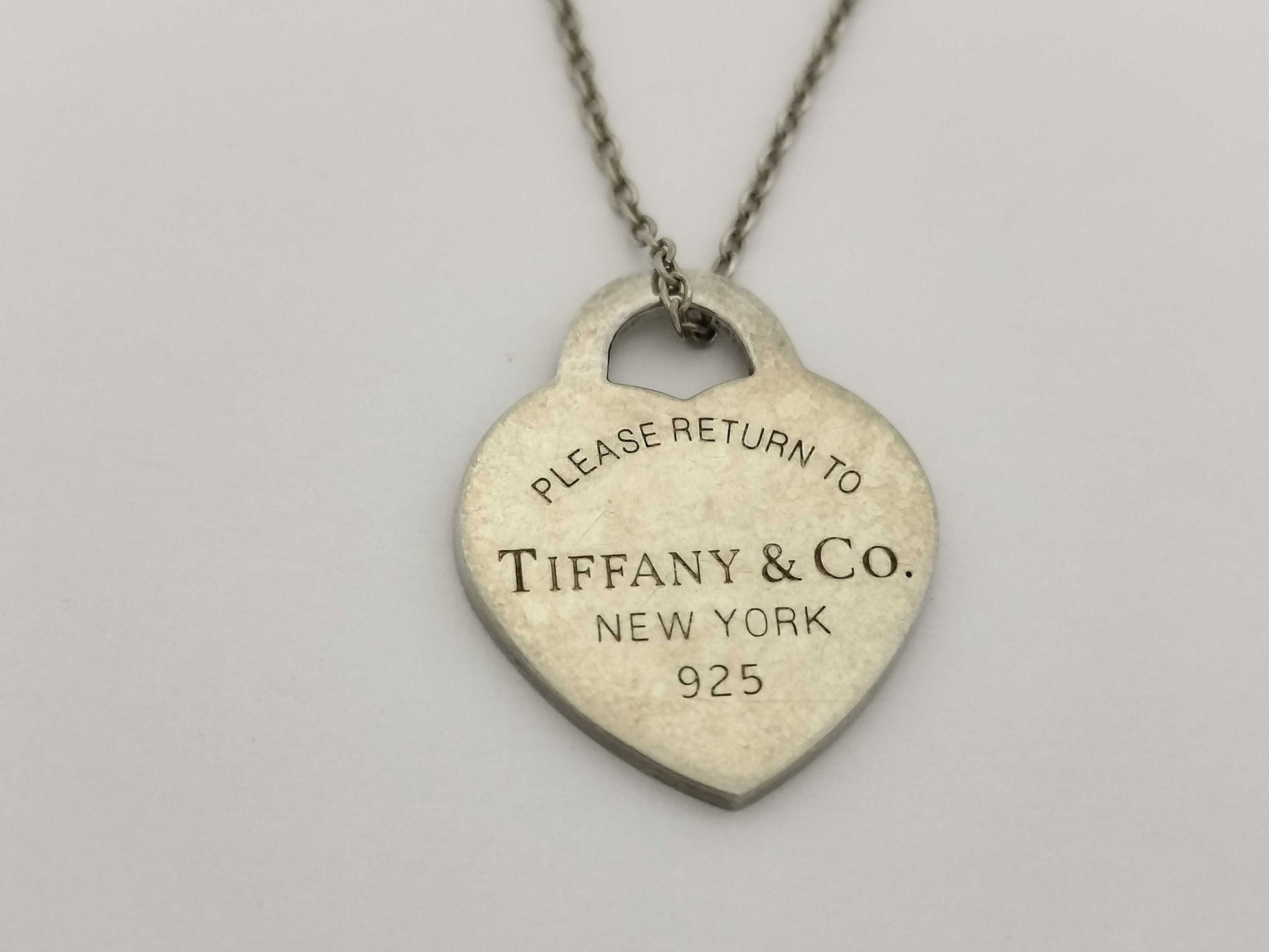 Tiffany&Co. Tiffany Return Toe Necklace Heart Tag SV925 3.8g Necklace