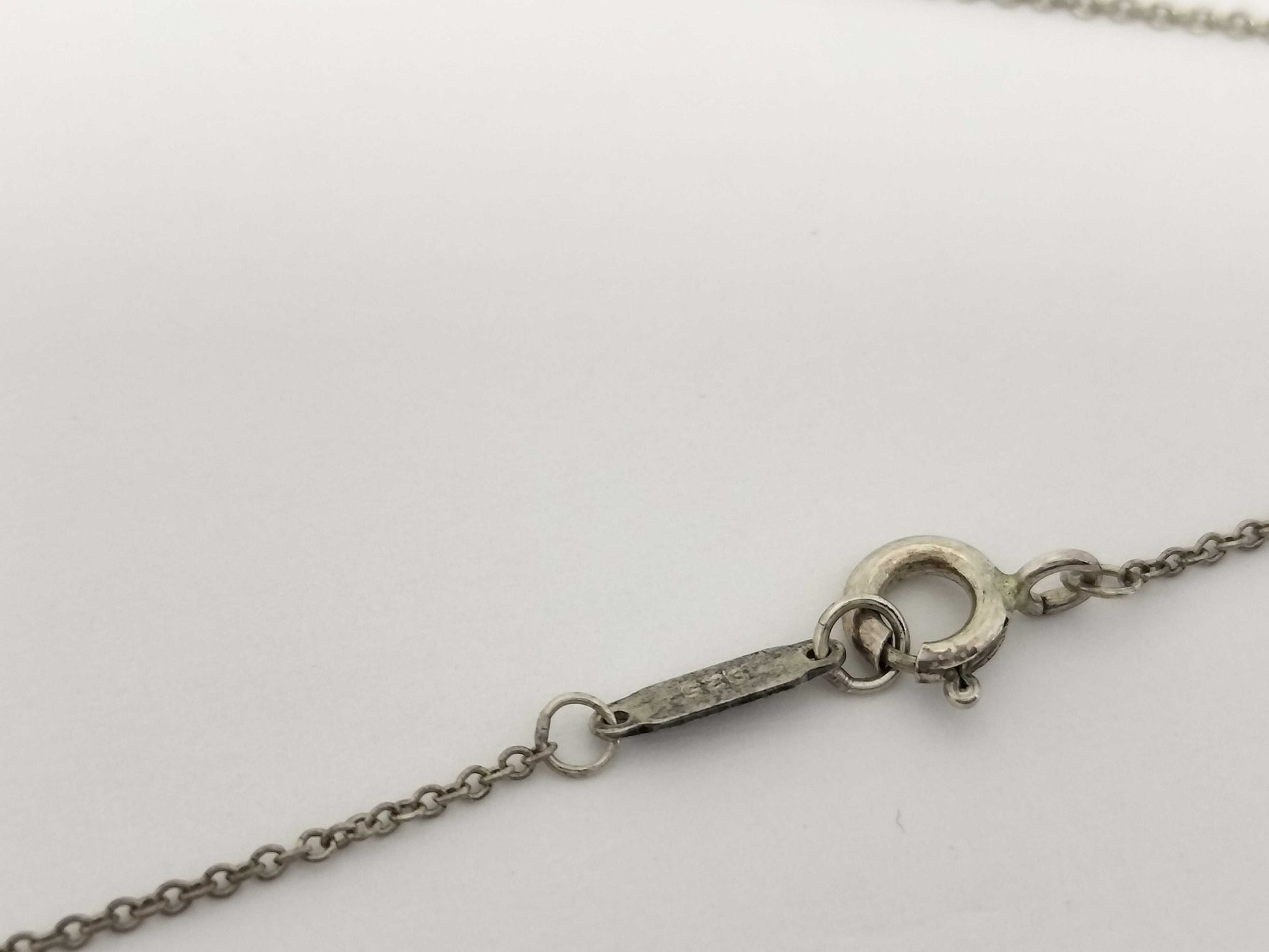 Tiffany&Co. Tiffany Return Toe Necklace Heart Tag SV925 3.4g Necklace