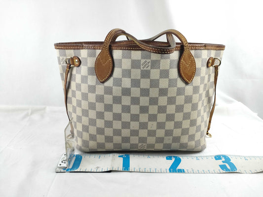 LOUIS VUITTON Damier Azure Louis Vuitton Damiere Zulu Neverful PM M40155 Tote Bag