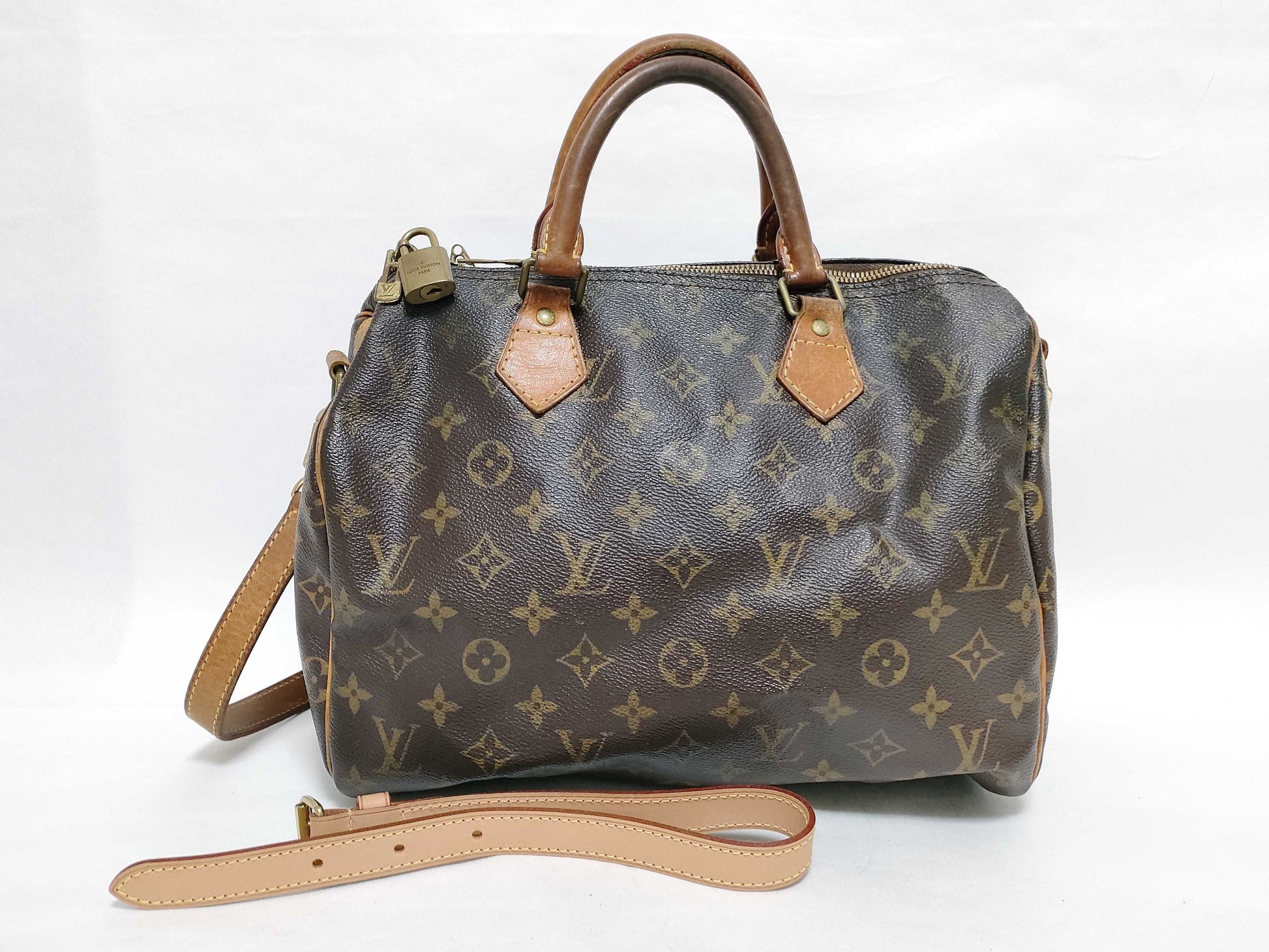 LOUIS VUITTON Monogram Louis Vuitton Monogram Speedy 30 Banduriere M46980 Handbag