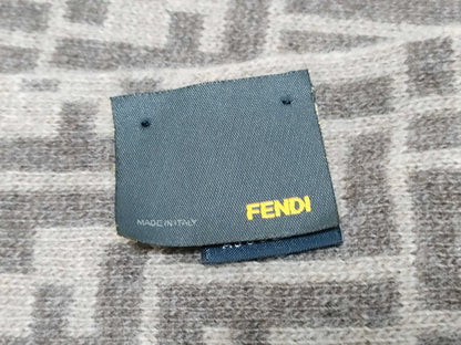 FENDI Zucca Pattern Fendi Zucca Muffler Beige Muffler