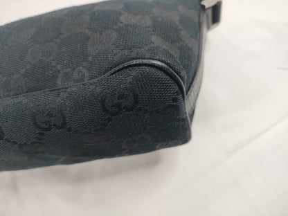 GUCCI GG Canvas Gucci GG Canvas Bag Sherry Black Handbag
