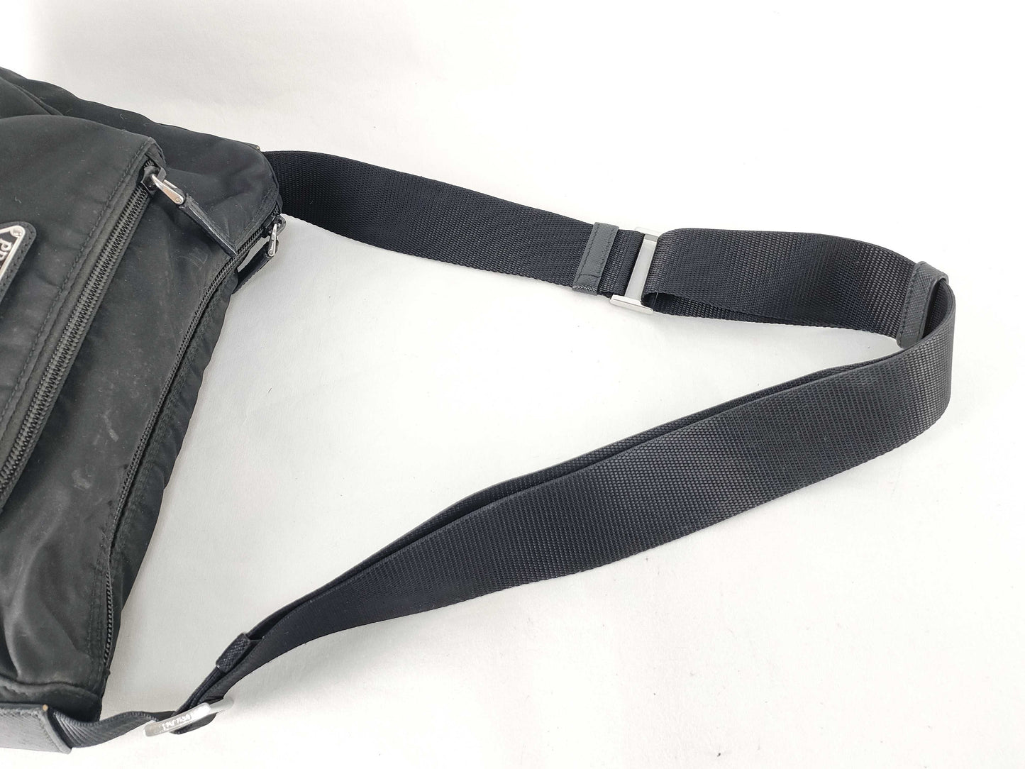 PRADA Nylon Prada Shoulder Bag Black Shoulder Bag