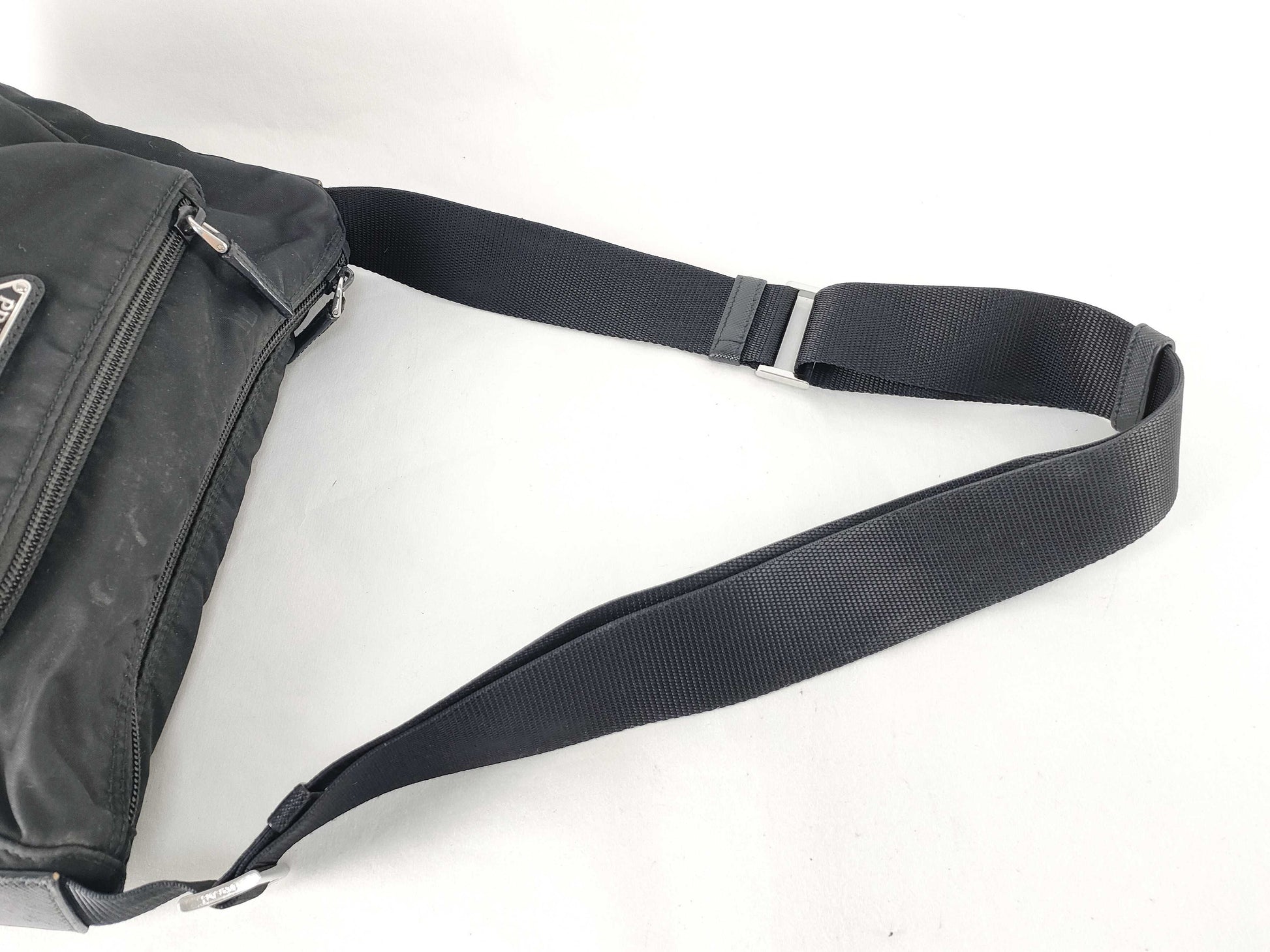 PRADA Nylon Prada Shoulder Bag Black Shoulder Bag