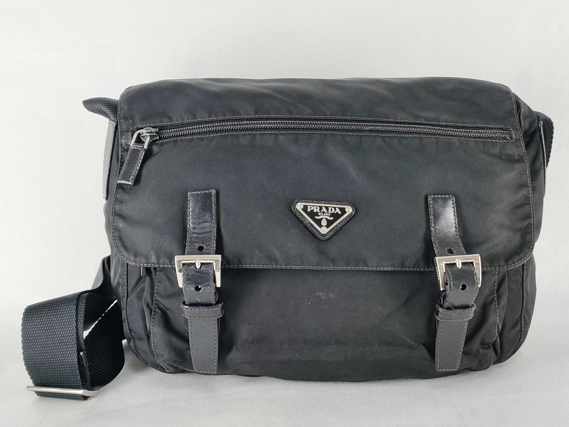 PRADA Nylon Prada Shoulder Bag Black Shoulder Bag
