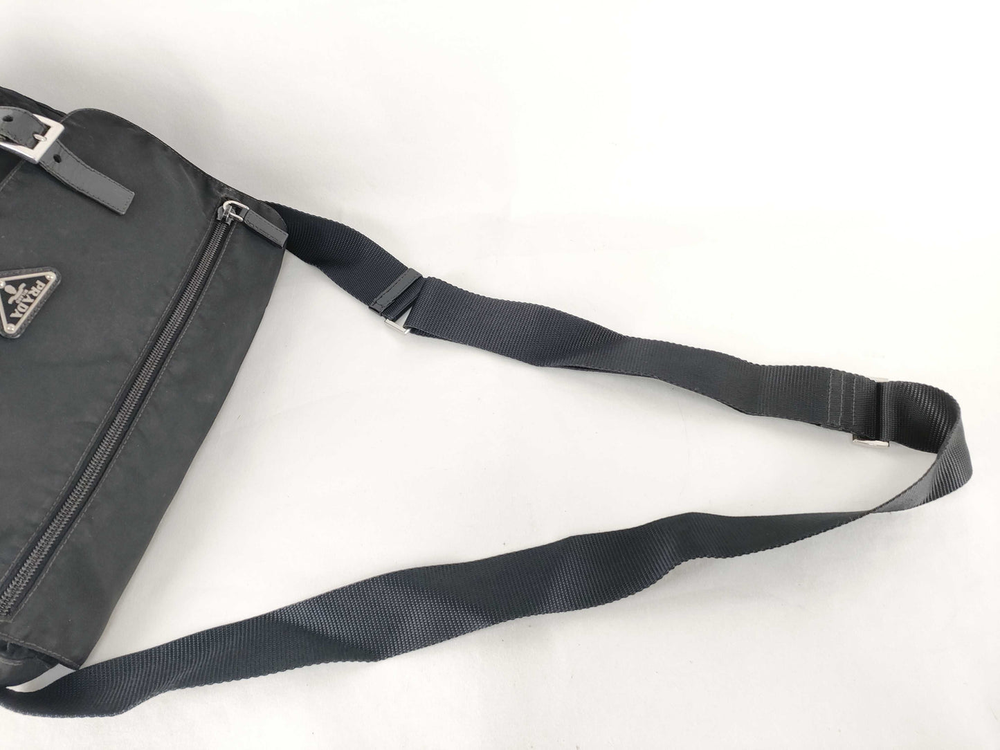 PRADA Nylon Prada Shoulder Bag Black Shoulder Bag