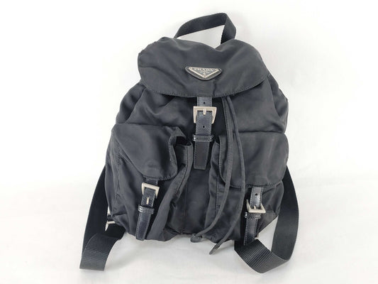 PRADA Nylon Prada Backpack Black Rucksack