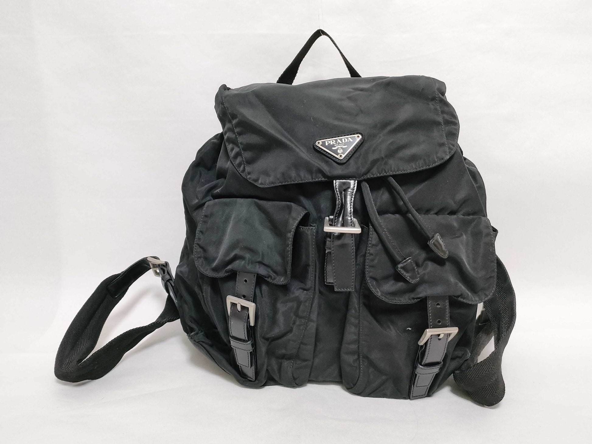 PRADA Nylon Prada Backpack Black Rucksack
