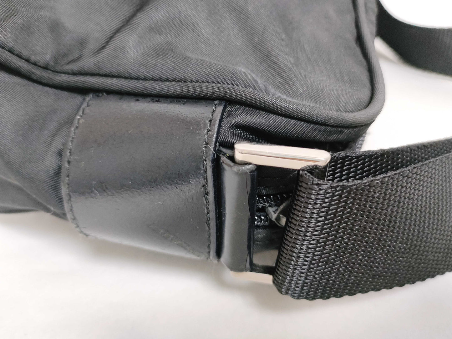 PRADA Nylon Prada Shoulder Bag Black Shoulder Bag