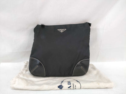 PRADA Nylon Prada Shoulder Bag Black Shoulder Bag