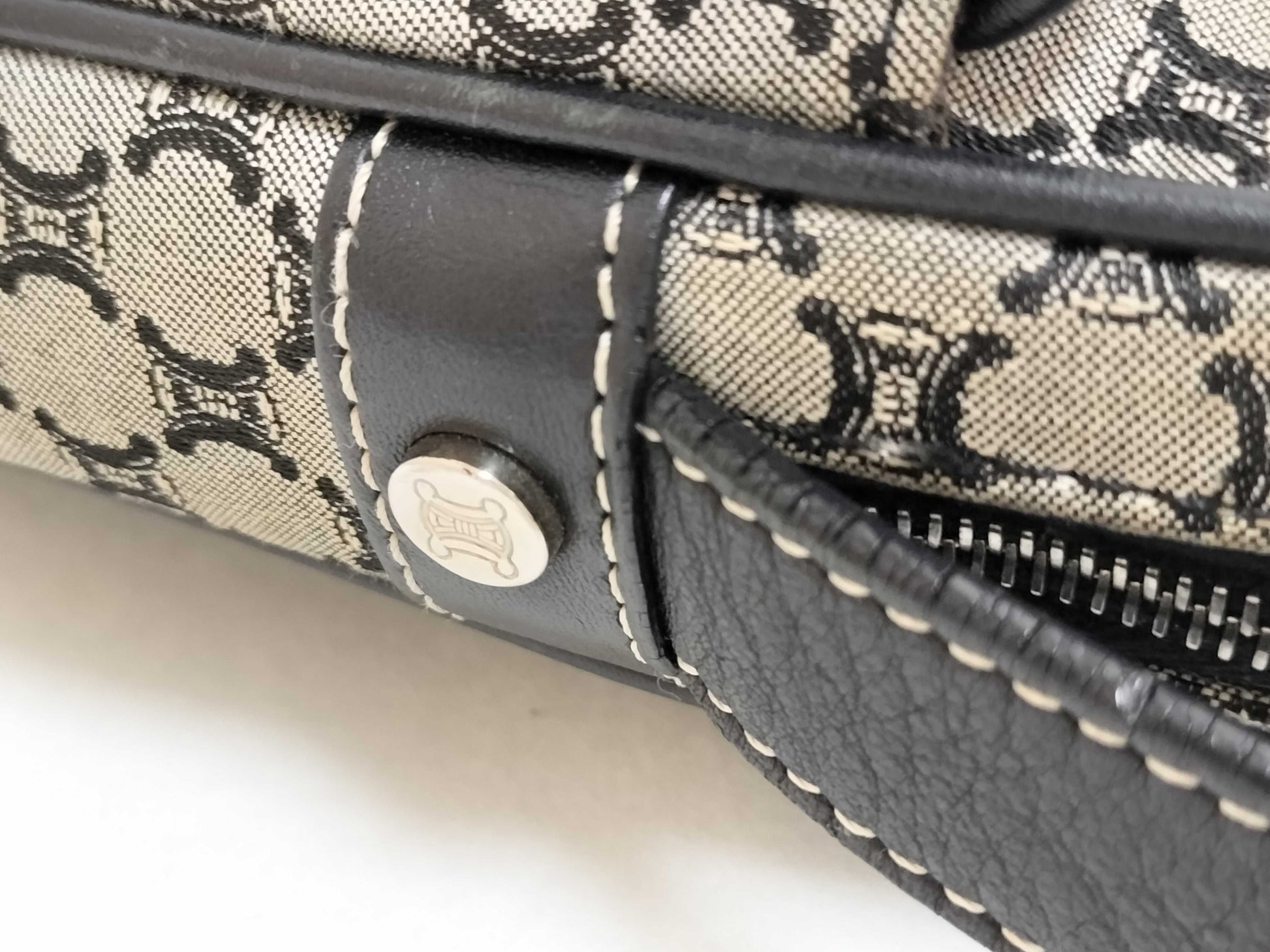 CELINE Celine Shoulder Bag Macadam Print Shoulder Bag