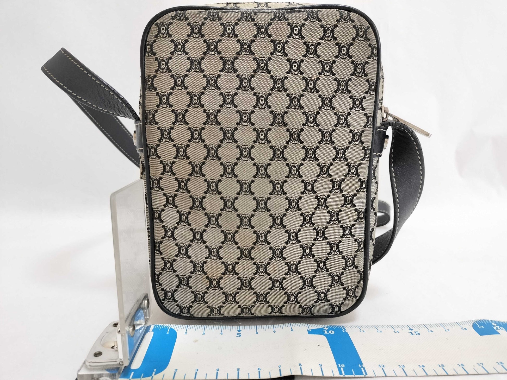 CELINE Celine Shoulder Bag Macadam Print Shoulder Bag