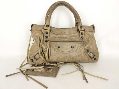 BALENCIAGA The City Balenciaga City Handbag Brown Handbag