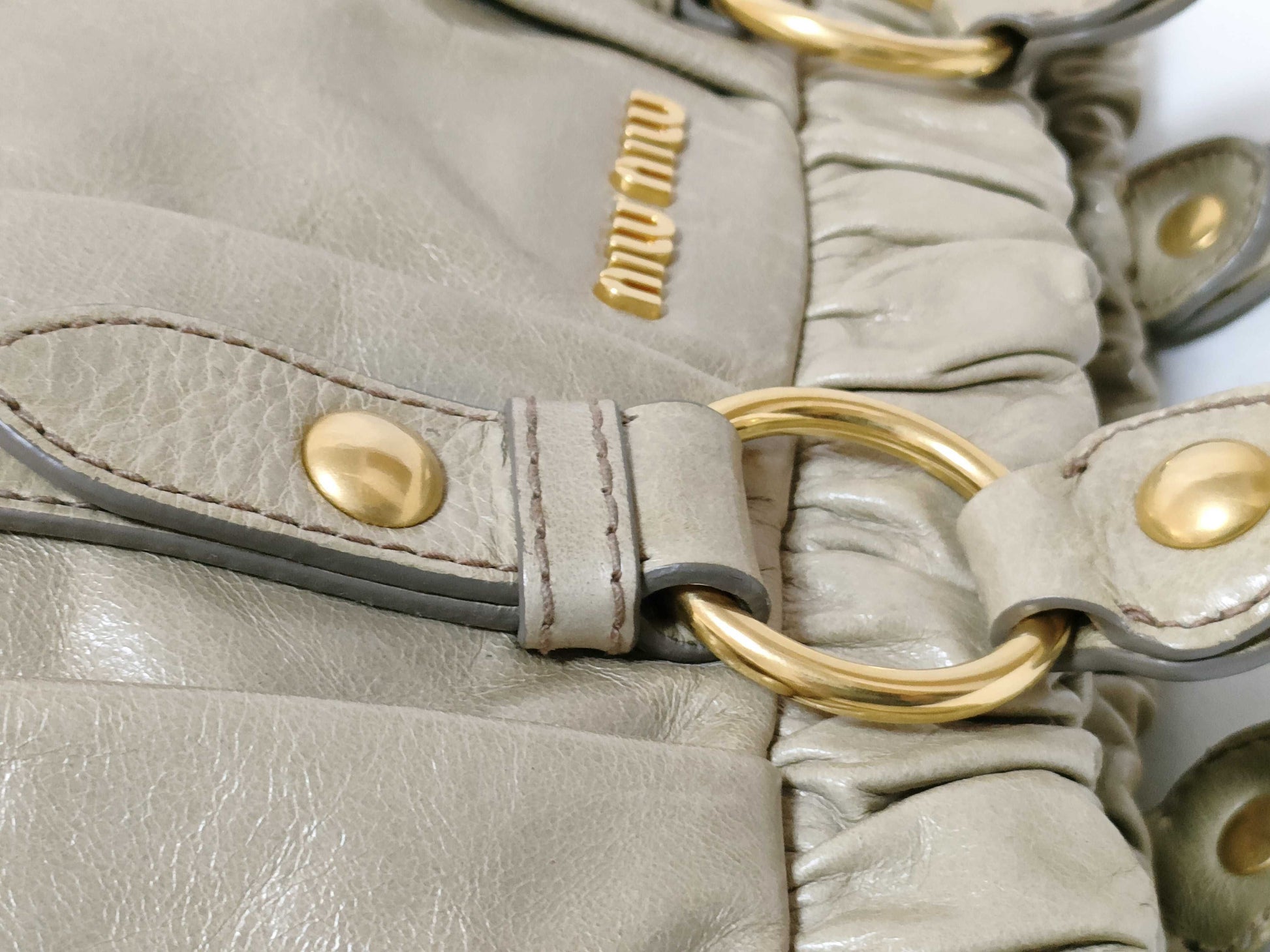 miu miu miu 2way handbag with long strap handbag