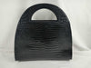 Yves Saint Laurent Handbag Croco-Embossed Black Handbag