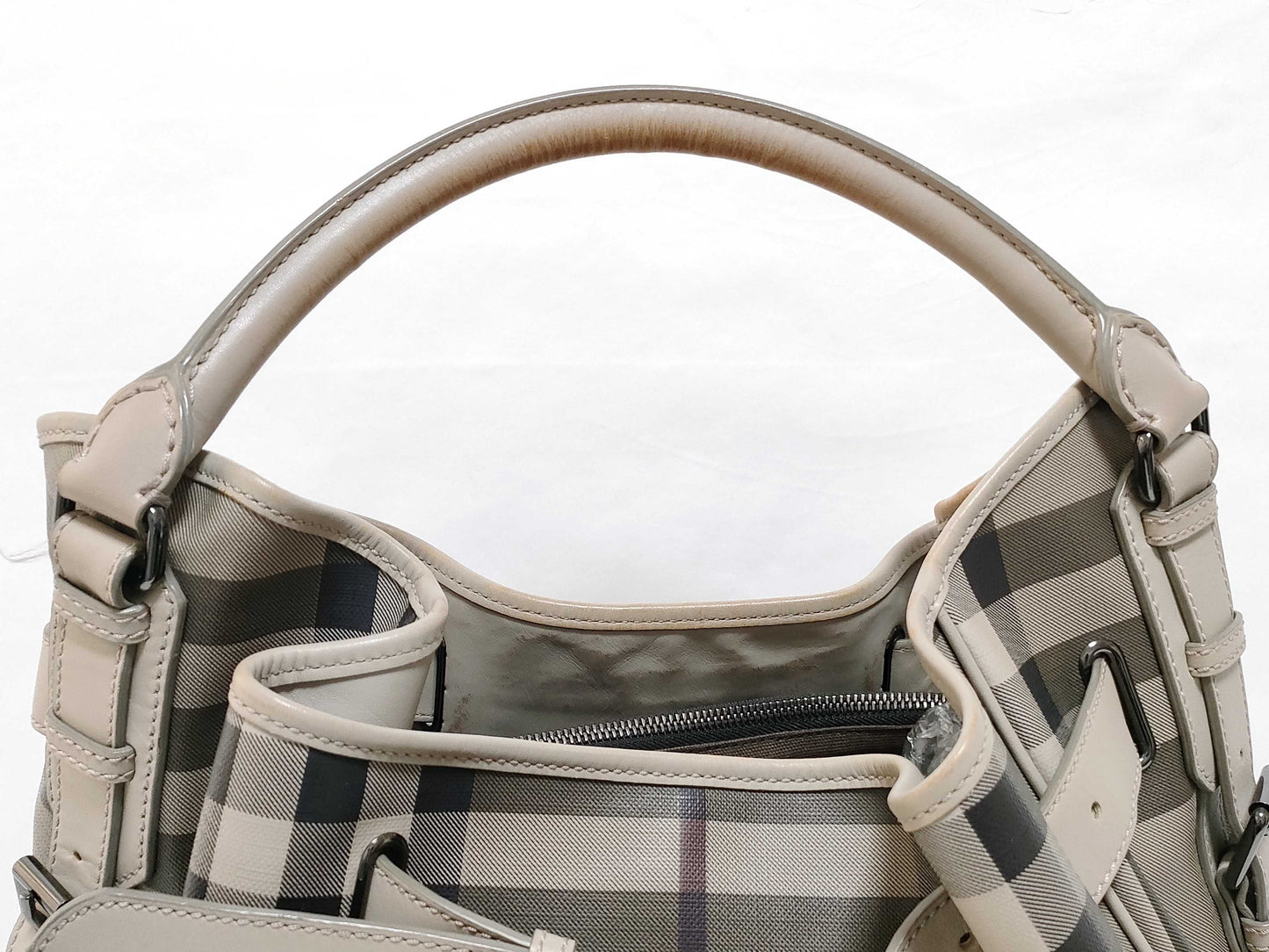 BURBERRY Handbag Grey Shoulder Bag
