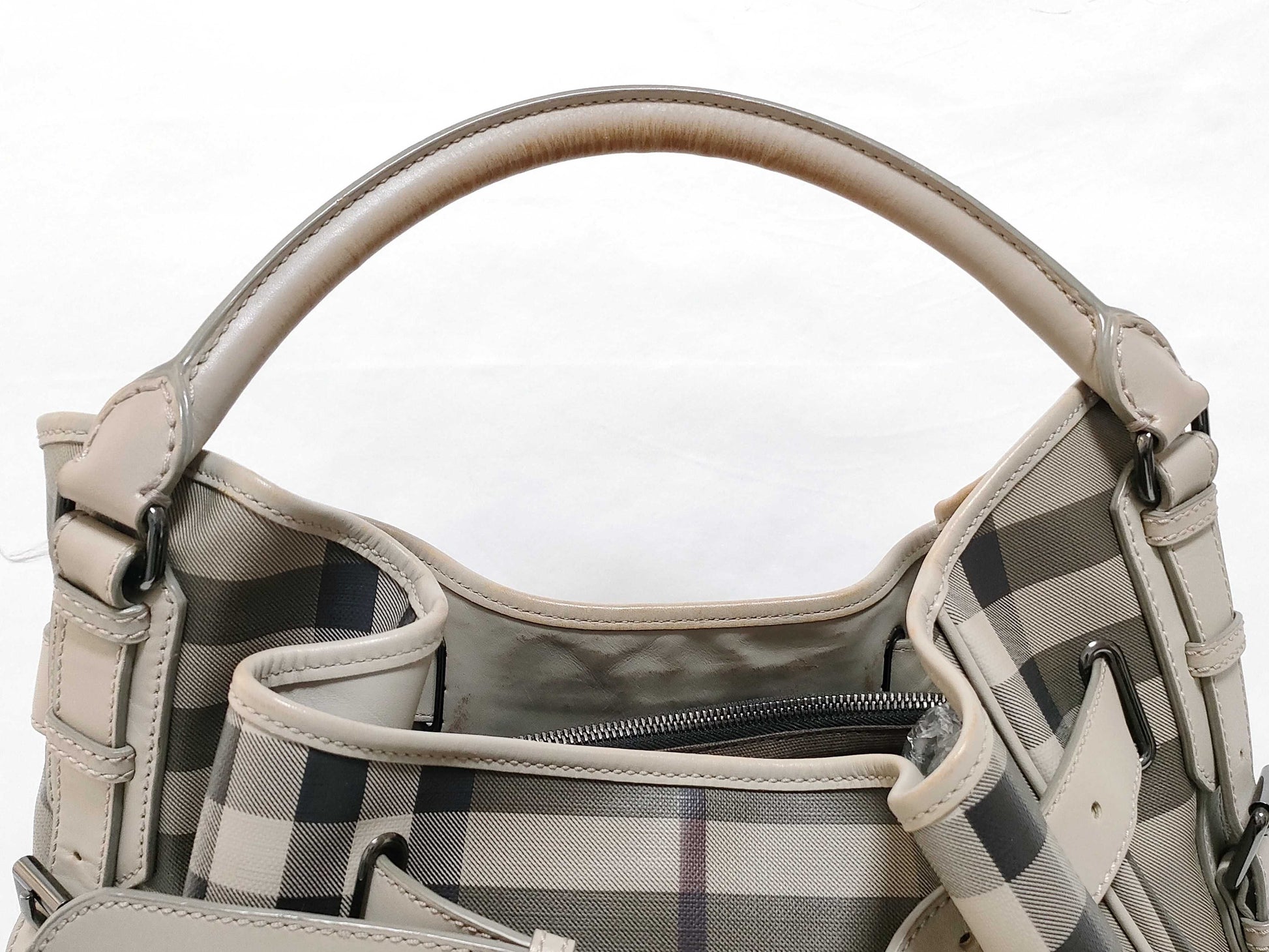 BURBERRY Handbag Grey Shoulder Bag