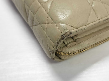 Dior Christian Dior Wallet Canage Beige Wallet