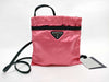 PRADA Shoulder Bag Sacoche Satin Red Shoulder Bag