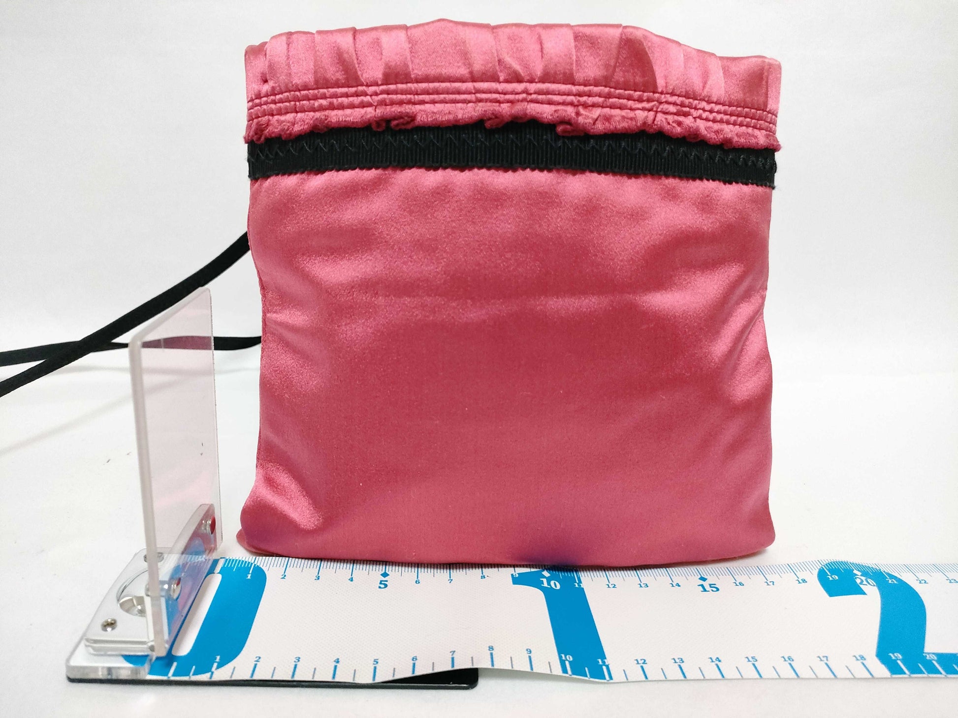 PRADA Shoulder Bag Sacoche Satin Red Shoulder Bag