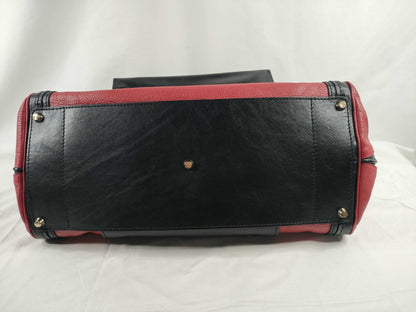 Chloe Chloe Alice 2-WAY Handbag with Long Strap Red Black Handbag