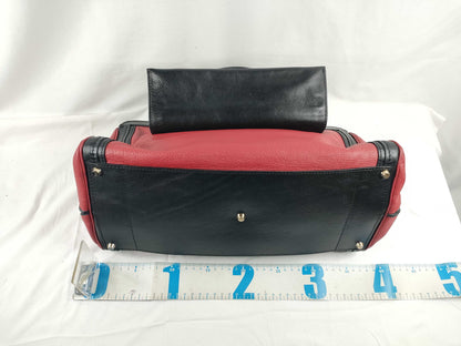 Chloe Chloe Alice 2-WAY Handbag with Long Strap Red Black Handbag