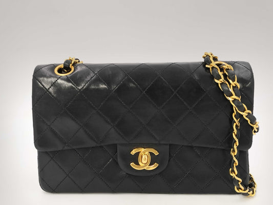 CHANEL Matlasse Chain Shoulder Bag Turnlock Black Shoulder Bag