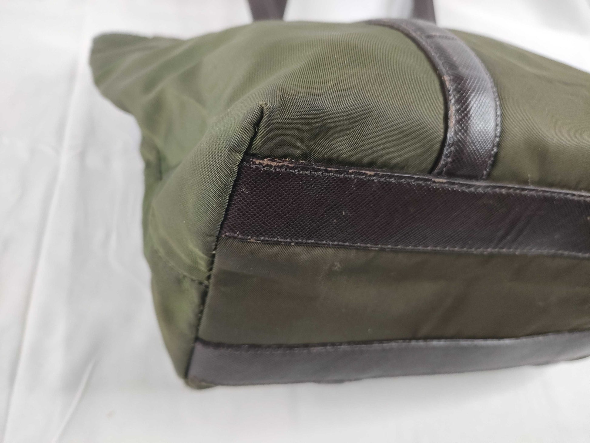 PRADA Nylon Prada Purse Green Handbag