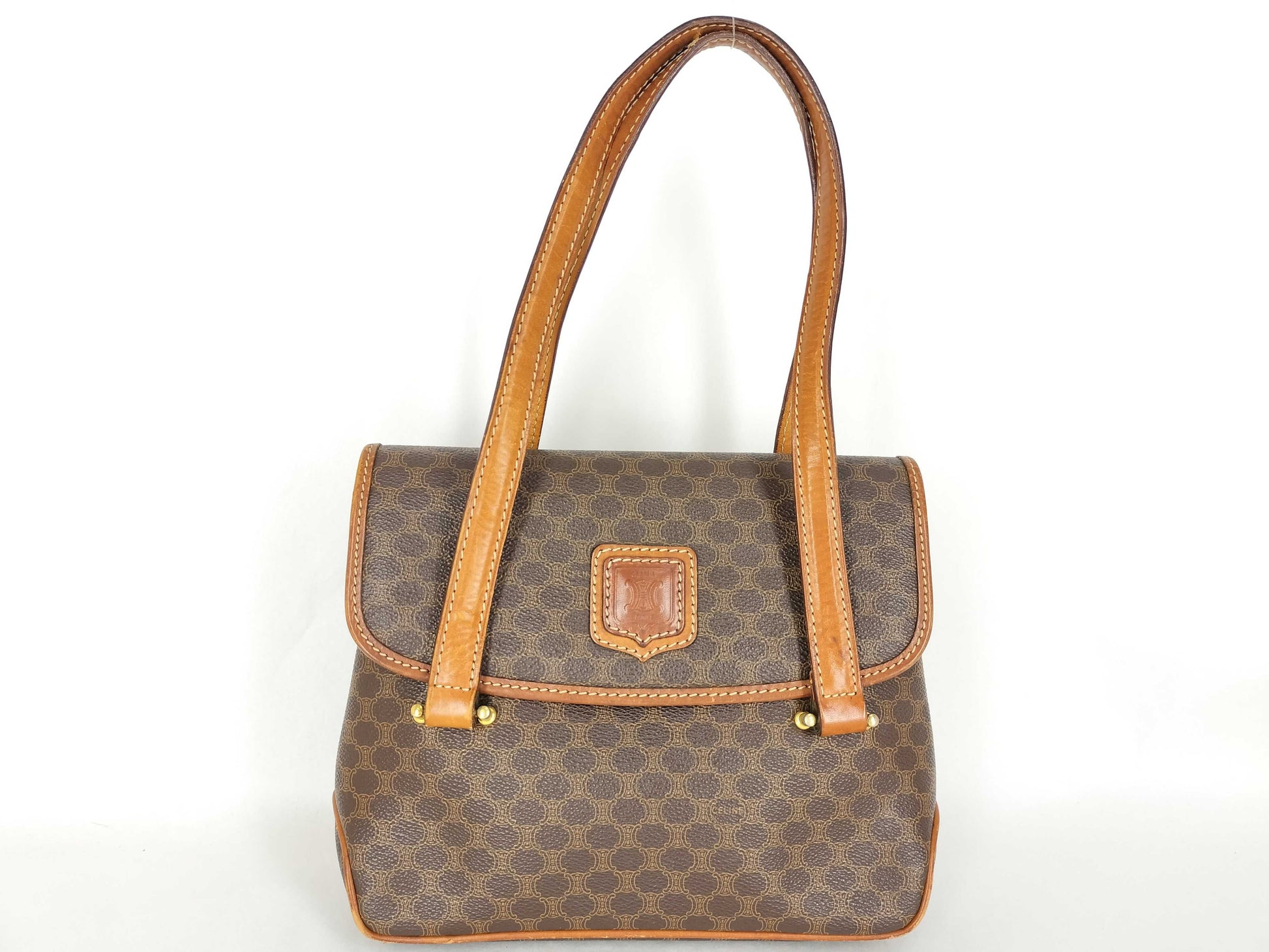 CELINE Celine Handbag Macadam Print Handbag