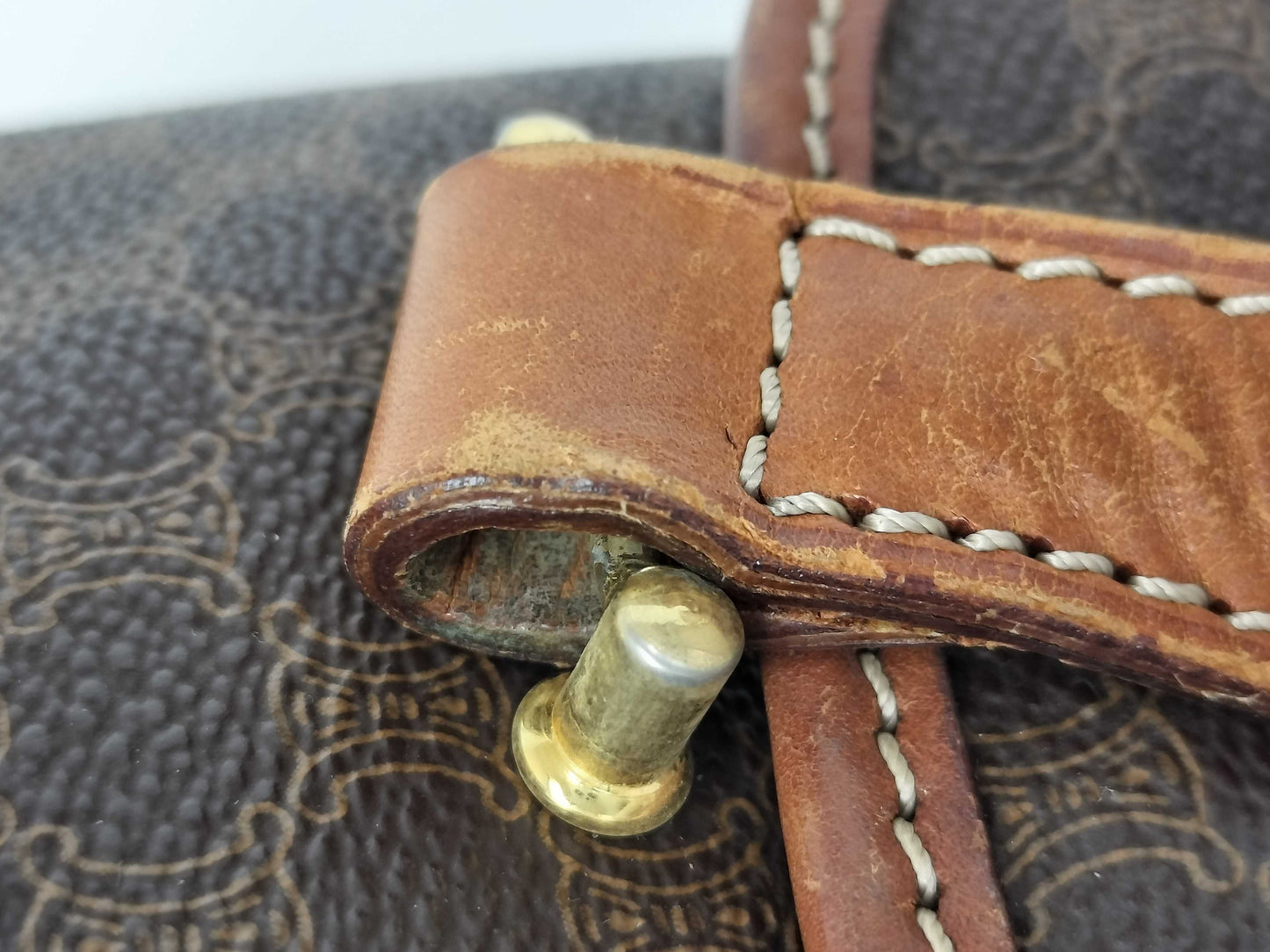 CELINE Celine Handbag Macadam Print Handbag