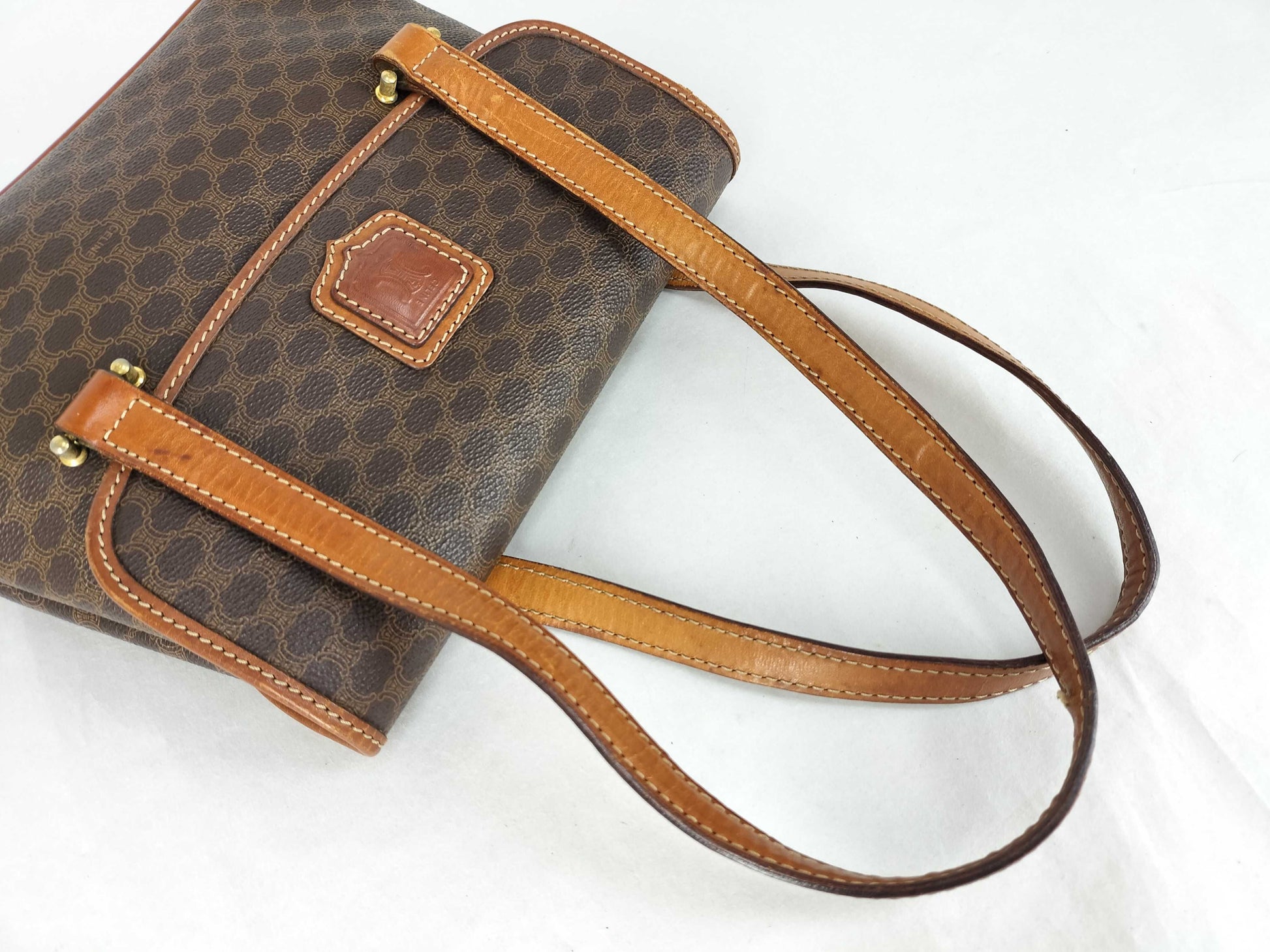 CELINE Celine Handbag Macadam Print Handbag